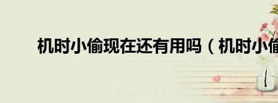 机时小偷现在还有用吗（机时小偷）