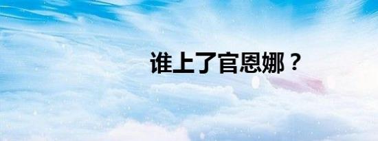 谁上了官恩娜？