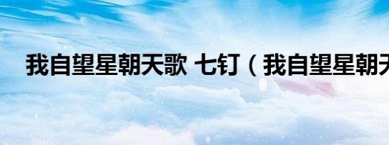 我自望星朝天歌 七钉（我自望星朝天歌）