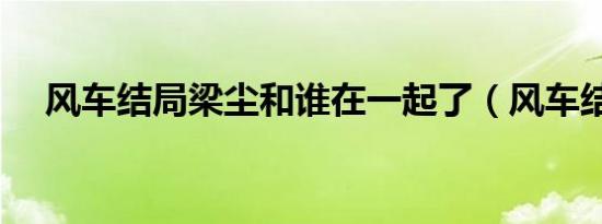 风车结局梁尘和谁在一起了（风车结局）