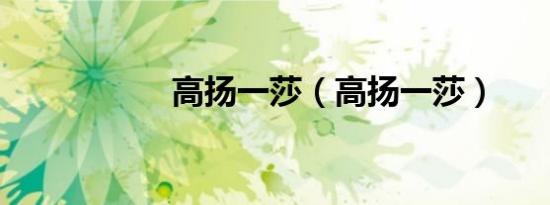 高扬一莎（高扬一莎）
