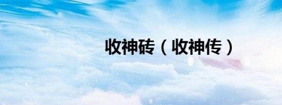 收神砖（收神传）