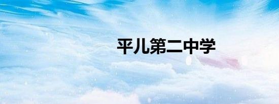 平儿第二中学