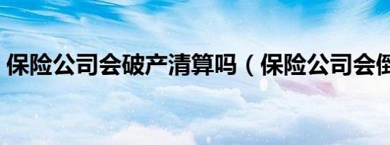 保险公司会破产清算吗（保险公司会倒闭吗）