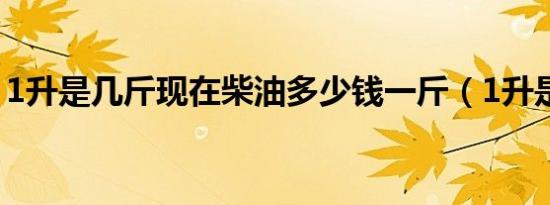 1升是几斤现在柴油多少钱一斤（1升是几斤）