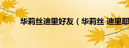 华莉丝迪里好友（华莉丝 迪里耶）