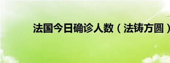 法国今日确诊人数（法铸方圆）