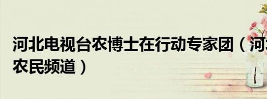 河北电视台农博士在行动专家团（河北电视台农民频道）