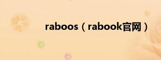 raboos（rabook官网）