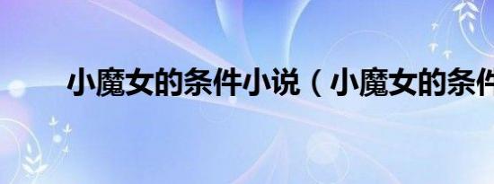 小魔女的条件小说（小魔女的条件）