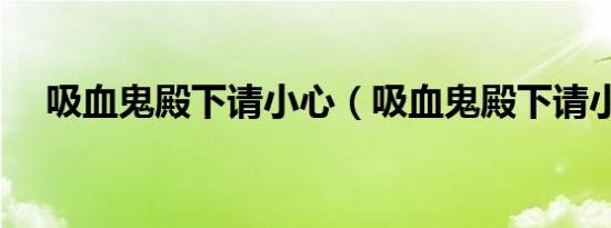 吸血鬼殿下请小心（吸血鬼殿下请小心）