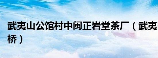 武夷山公馆村中闽正岩堂茶厂（武夷山公馆大桥）
