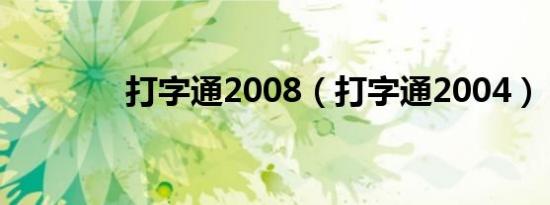 打字通2008（打字通2004）