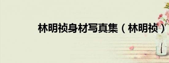 林明祯身材写真集（林明祯）