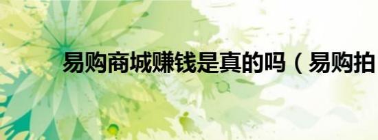 易购商城赚钱是真的吗（易购拍）