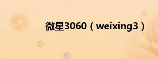 微星3060（weixing3）