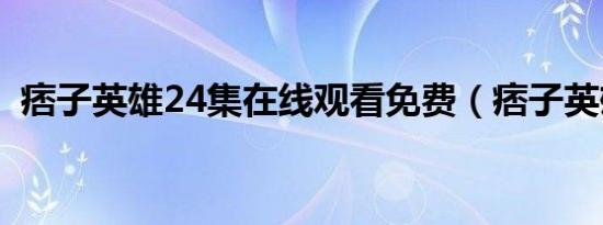 痞子英雄24集在线观看免费（痞子英雄24）
