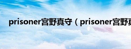 prisoner宫野真守（prisoner宫野真守）