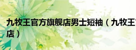 九牧王官方旗舰店男士短袖（九牧王官方旗舰店）