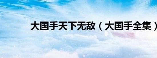 大国手天下无敌（大国手全集）