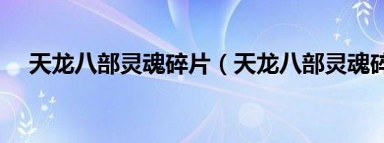 天龙八部灵魂碎片（天龙八部灵魂碎片）