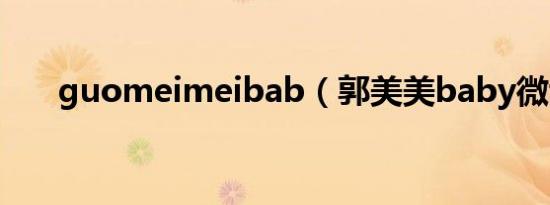 guomeimeibab（郭美美baby微博）