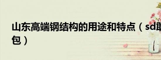 山东高端钢结构的用途和特点（sd敢达改机包）