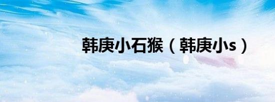 韩庚小石猴（韩庚小s）
