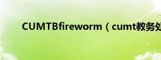 CUMTBfireworm（cumt教务处）