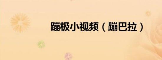 蹦极小视频（蹦巴拉）
