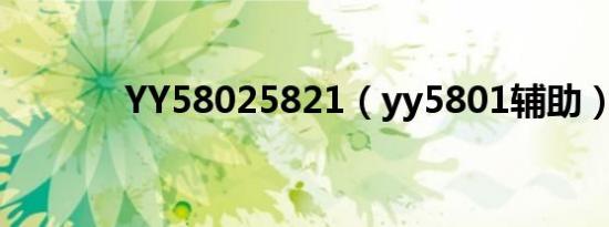YY58025821（yy5801辅助）