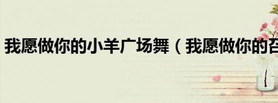 我愿做你的小羊广场舞（我愿做你的召唤兽）