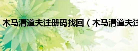 木马清道夫注册码找回（木马清道夫注册码）