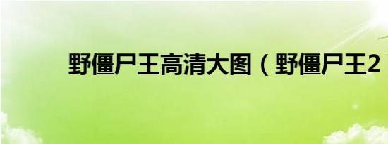 野僵尸王高清大图（野僵尸王2）