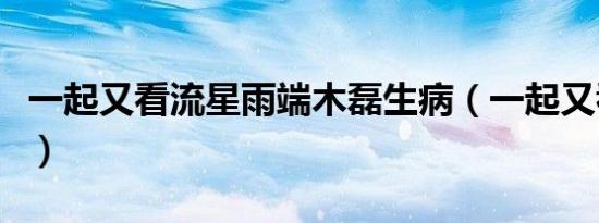 一起又看流星雨端木磊生病（一起又看雷阵雨）