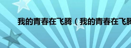 我的青春在飞腾（我的青春在飞腾）