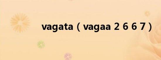 vagata（vagaa 2 6 6 7）