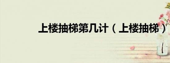 上楼抽梯第几计（上楼抽梯）
