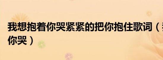 我想抱着你哭紧紧的把你抱住歌词（我想抱着你哭）