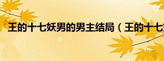 王的十七妖男的男主结局（王的十七妖男）