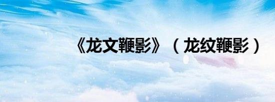 《龙文鞭影》（龙纹鞭影）