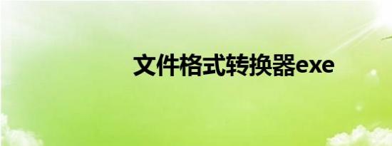 文件格式转换器exe