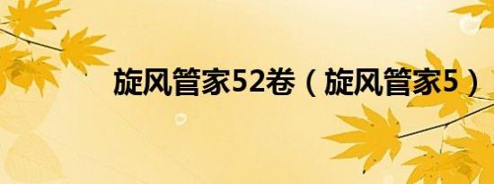 旋风管家52卷（旋风管家5）