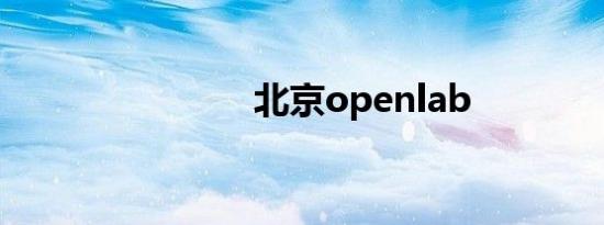 北京openlab