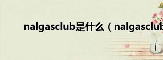 nalgasclub是什么（nalgasclub）