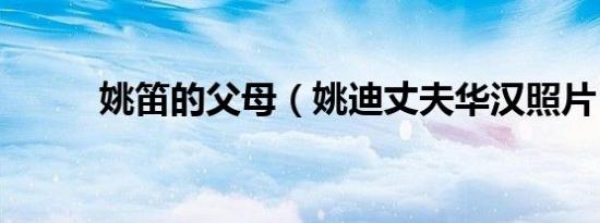 姚笛的父母（姚迪丈夫华汉照片）