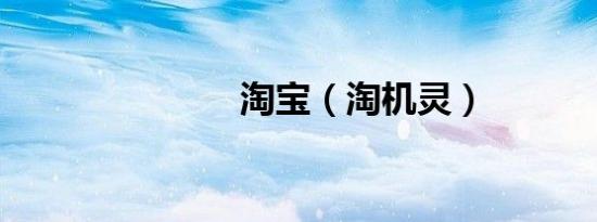 淘宝（淘机灵）