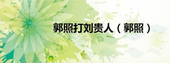 郭照打刘贵人（郭照）