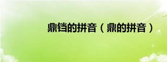 鼎铛的拼音（鼎的拼音）