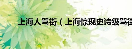 上海人骂街（上海惊现史诗级骂街）